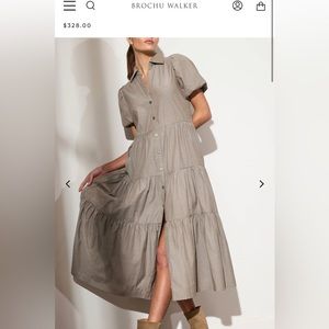 Brochu Walker Havana tiered midi dress nwot